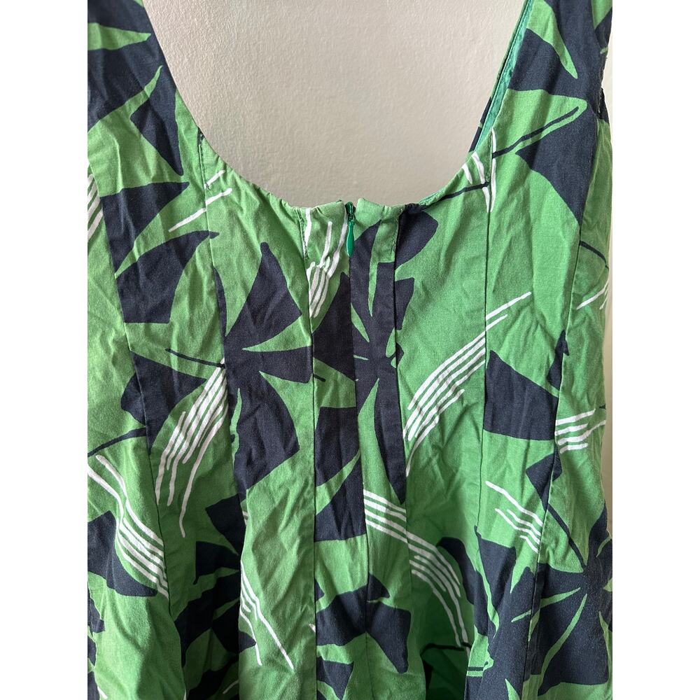 STAUD Wells Mini Dress Green Pinwheel 4 - Picture 4 of 4